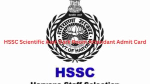 HSSC Scientific Asst Dark Room Attendant Admit Card
