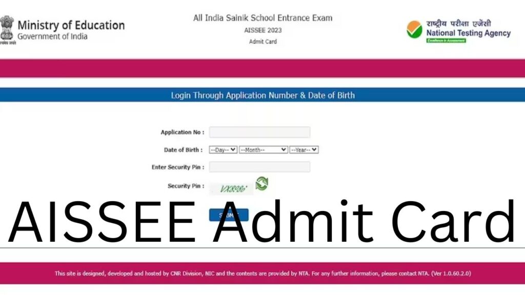 AISSEE 2024 Check Sainik School Exam Admit Card Release Date At Aissee ...