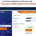 CTET January 2024 Admit Card