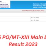 IBPS POMT-XIII Main Exam Result 2023