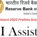 RBI Assistant 2023 Prelims Answer Key
