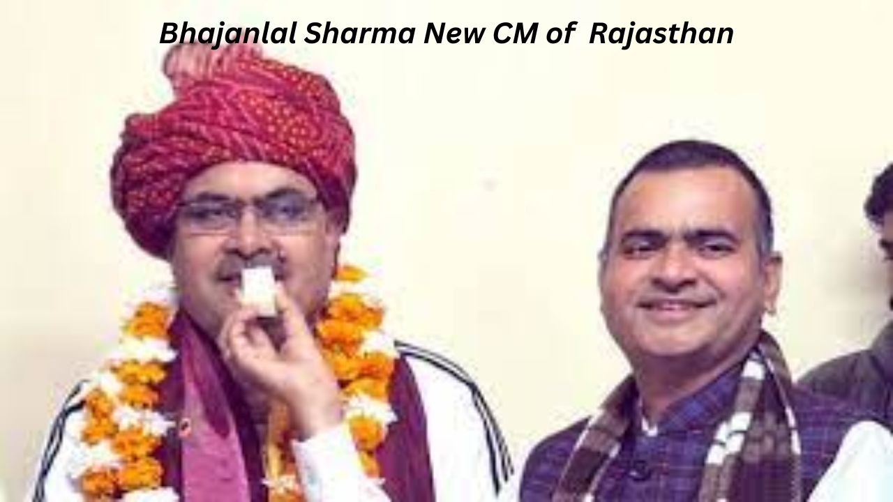 Bhajanlal Sharma New CM of Rajasthan