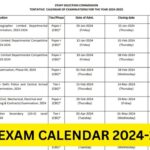 SSC Calendar 2024 Released