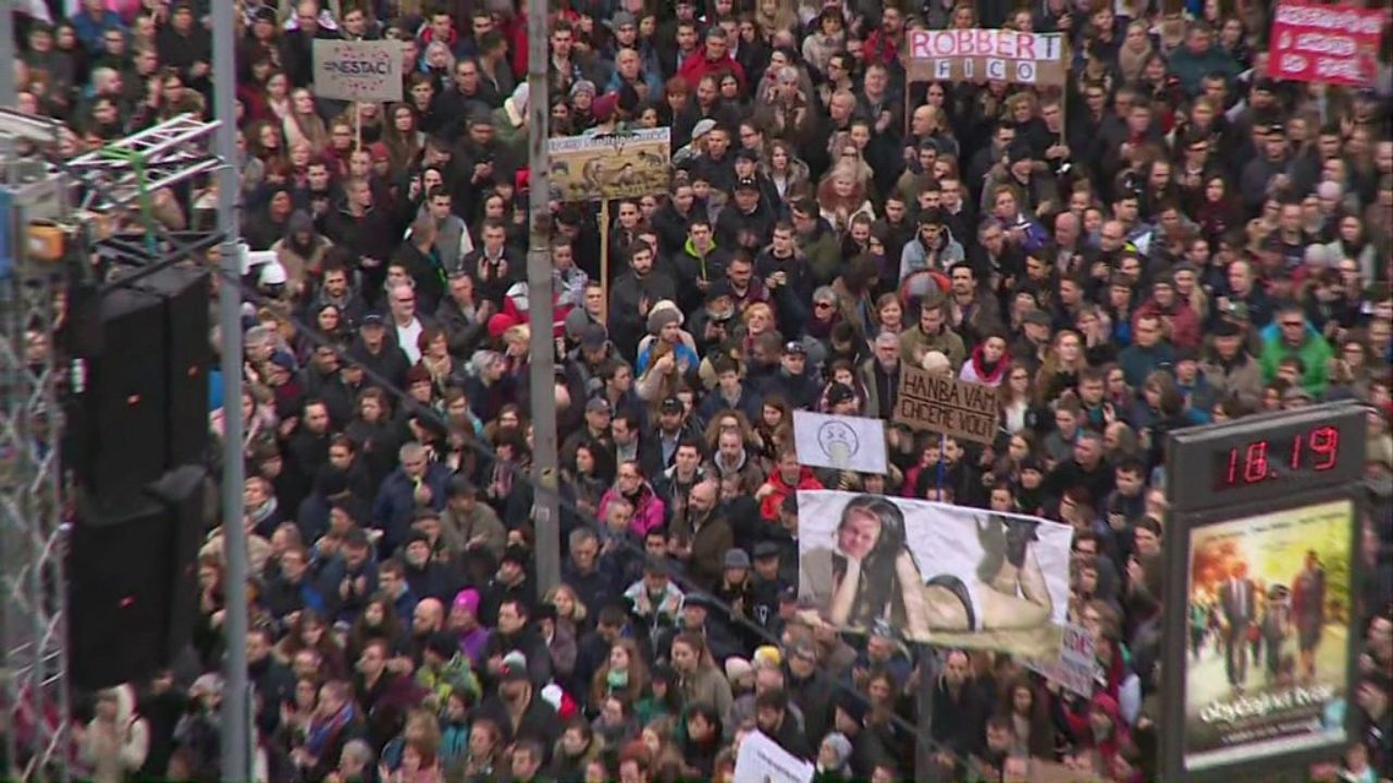 Slovakia Sees Masses Protest Against Government Nationwide